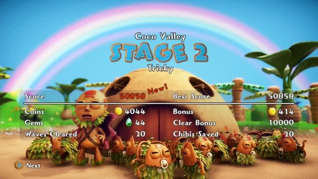 PixelJunk™ Monsters 2 PS4 Coco Valley Stage 2-3 Tricky Perfect 015