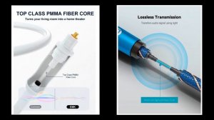 Обзор на оптический аудио кабель EMK,  цифровой SPDIF, Toslink