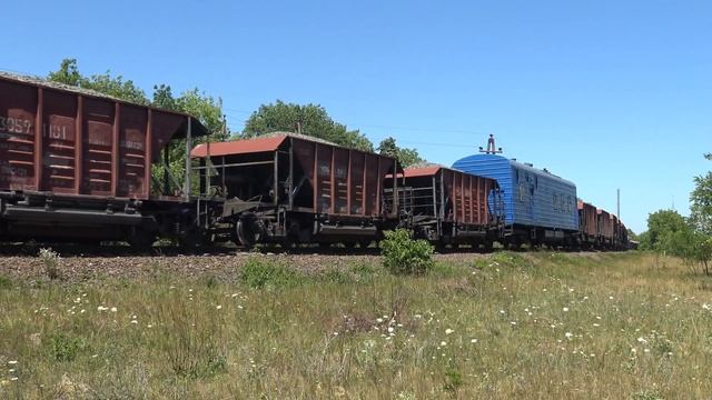 2ТЭ116-717А/Б & 2ТЭ116-1154Б/1283А [УЗ-CFM] Грузовой поезд | Freight Train