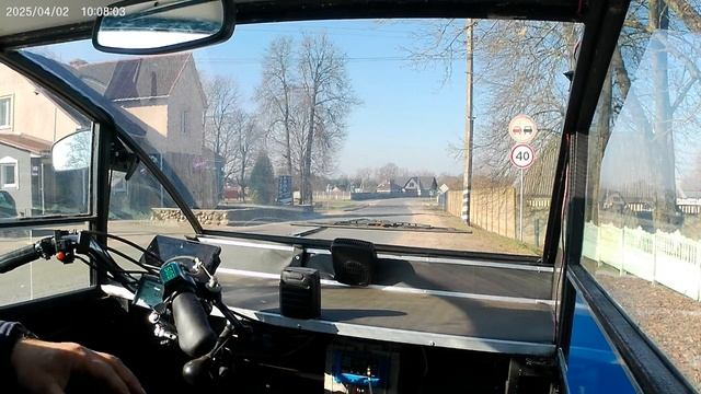 Белорусский веломобиль, прокатился на почту. Belarusian Velom