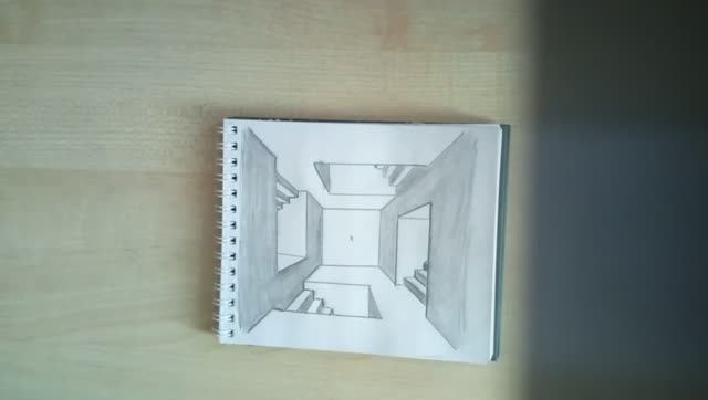 Учусь рисовать по книге. Двадцать второй день. Фронтальная перспектива комнаты смотреть онлайн