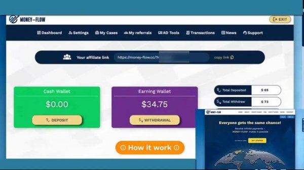 Money Flow - ЗАРАБОТОК В ИНТЕРНЕТЕ С ВЛОЖЕНИЯМИ И БЕЗ !
