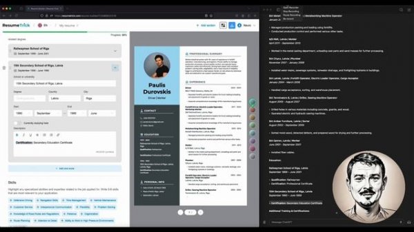 Создание профессионального резюме (CV) c помощью ChatGPT.