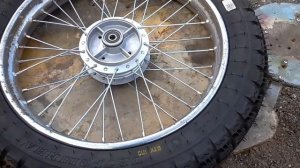 Новое заднее колесо для мопеда Colt50