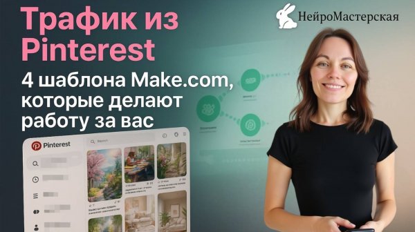 Pinterest + make.com: Готовая система для стабильного трафика без вашего участия
