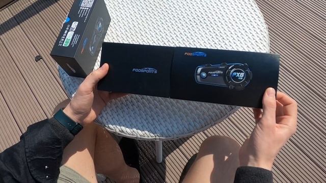 Мотогарнитура и интерком Fodsports Fx 8 Air / обзор, распаковк?