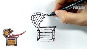Рисуем СУНДУК ПОЖИРАТЕЛЬ