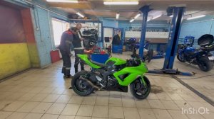#kawasaki ninja ZX-6-R #подвеска мотоцикла #настройка