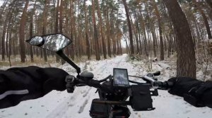 Зимнее бездорожье на Minako f10 по лесу, испытание на стоко