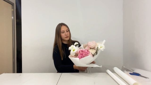 КАК упаковать РАСКИДИСТЫЙ букет (букет лодочкой) | 2 СП?