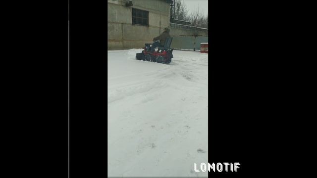 Садовый минитрактор,очистка от снега смотреть онлайн