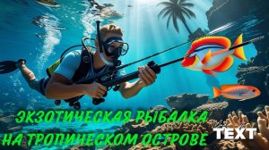 Экзотическая подводная рыбалка на тропическом острове