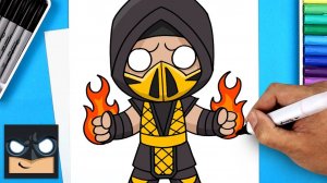 Как нарисовать СКОРТИОНА из МОРТАЛ КОМБАТ (БЕЗ ЛИШНИХ СЛОВ)