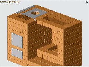 Печь-камин для дачи