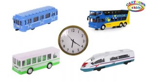 Учим виды транспорта и техники. Развивающее видео для