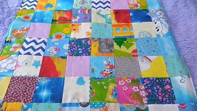 Детское одеяло из лоскутов