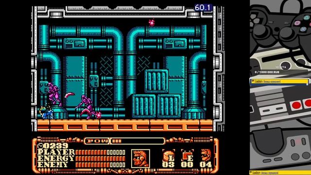 Dendy Power Blade 2 полное прохождение без костюмов без смертей (NO DEATH NO SUITS) №1 смотреть онлайн