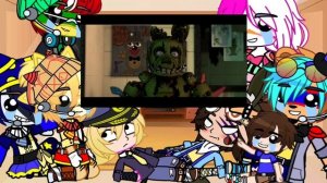 Реакция Security Breach+Уильям(Спрингтрап) на «Неудачные дубли с записи Five Nights at Freddy's 3»
