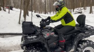 Loncin Xwolf 550 и CFMoto 400. Снежные испытания.