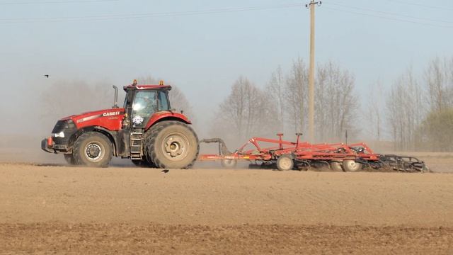 CASE IH MAGNUM 340 и Tiger-Mate 255.Культивация. смотреть онлайн