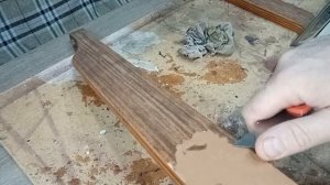 Как удалить советский шпон с мебели простой способ