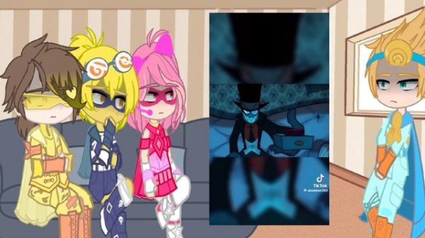 ✨🎩реакция Героев Злыдней на видео🎩✨ (1/3)