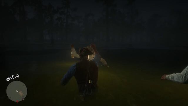 Red Dead Redemption II ночь-болото-раки и не только