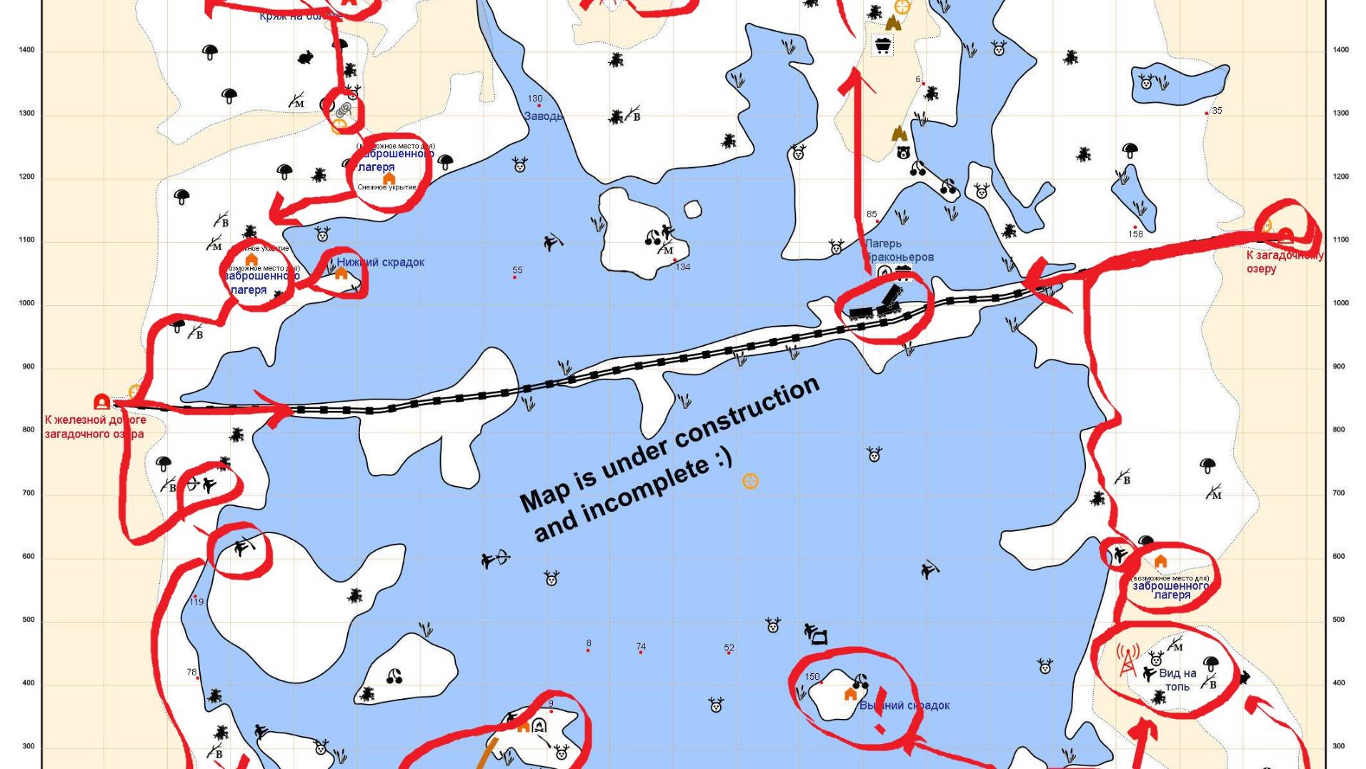 THE LONG DARK.ОБЪЯСНЯЮ ЧТО ГДЕ НАХОДИТСЯ ПО КАРТЕ RED SPRUT.ПРОХОЖДЕНИЕ ЧАСТЬ 15*