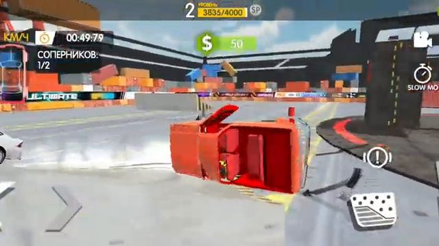 Крутие дриф и прыжки в Real car crash смотреть онлайн