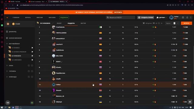 КАК СМЕНИТЬ НИК НА FACEIT?! / FACEIT CHANGE NICKNAME смотреть онлайн