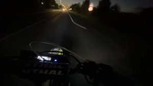 НОЧНАЯ ПОКАТУШКА НА ПИТБАЙКАХ ПО ГОРОДУ! СТАНТ ПАДЕНИ?