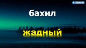 Русско-таджикский словарь для начинающих часть 2 || Рус