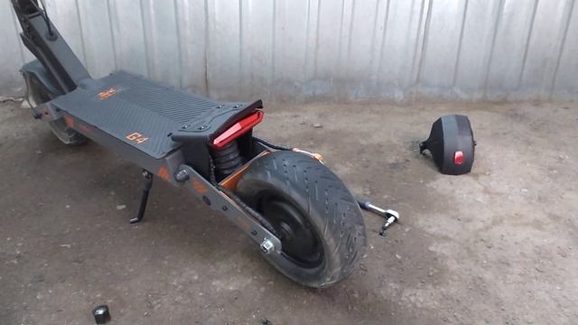 Kukirin G4 установка заднего крыла от Teverun Blade Lade Fighter 11+