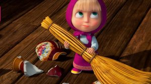 Маша Учит делать уборку в доме и и на улице! интерактивная игра для детей! Маша и Медведь