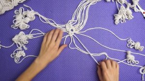 Как сплести ковер-мандалу в технике макраме (Первый бе