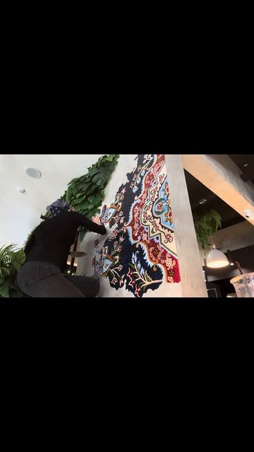 Роспись стен акриловыми красками🎨🖌️ #акрил #искусс? смотреть онлайн