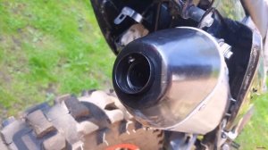 Флейта в прямоток эндуро мотоцикла sport 003 pro. Установка