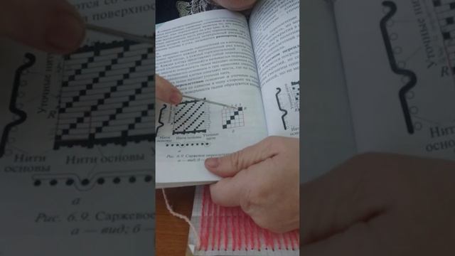 Саржевое переплетение п/р-2. 6класс
