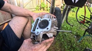 Положил цпг на Питбайке!!! / Как поменять поршень на пит