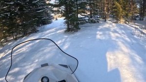 Снегоход БТС Арктик в метровом снегу