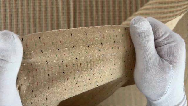 Хлопок "В точечку "цв. № 1 бежевый смотреть онлайн