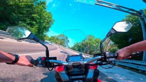 Regulmoto XDV 300 на максималке по поворотам и серпантинам