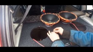 Замена штатной акустики LADA KALINA в задней полке на акуст