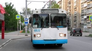 Троллейбус Екатеринбурга ЗиУ-682В [В00] борт. №468 маршрут №30 на остановке "Библиотека"