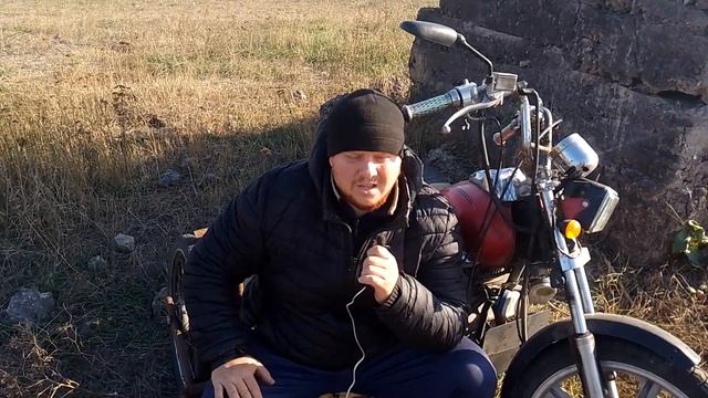 Как сделать коляску на мотоцикл из хлама!