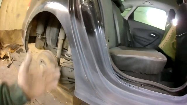 POLO  Замена порога  Видео отчёт