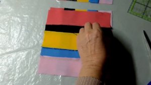 Шью пейчворк из габардина и трикотажа.