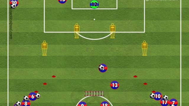 Упражнение на ведение мяча в парах и завершением посл? смотреть онлайн