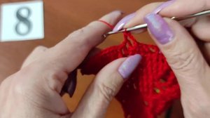 Рельефная салфетка ,,ФЕНИКС,, крючком, 1часть, 1-12ряд. Ви?