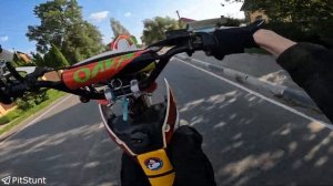 жесткий стант на питбайке